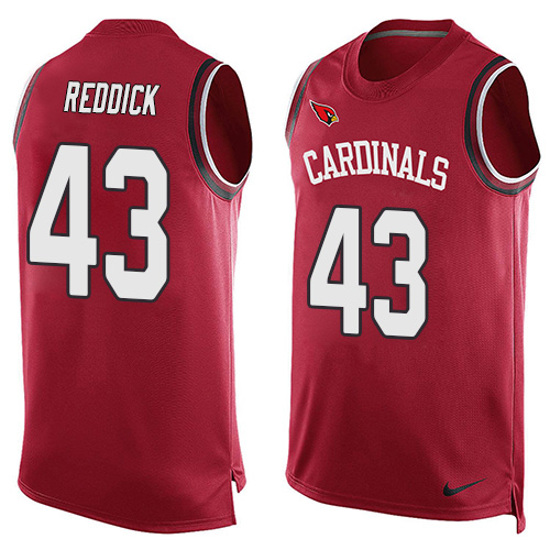 Nike Cardinals #43 Haason Reddick Red Team Color Men's Stitched NFL Limited Tank Top Jersey - Click Image to Close